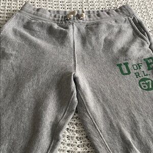 Polo Ralph Lauren Gray Joggers with Green Logo